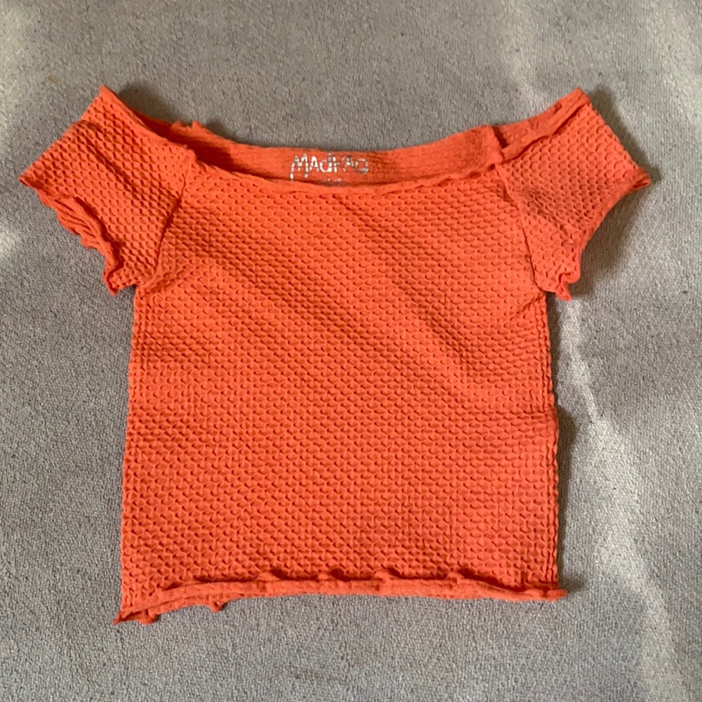 Off the shoulder crop top